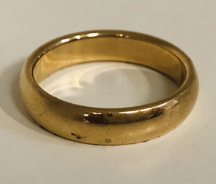 Guld: Anders Møller ring udført i 8kt./333 (F 86/25)