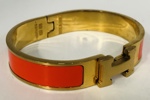 Hermes Clic H (orange) amring (F 72/25)