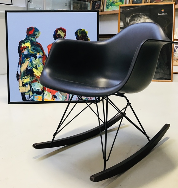 Charles & Ray Eames RAR gyngestol, fremstillet hos Vitra (Å 2025-1513)