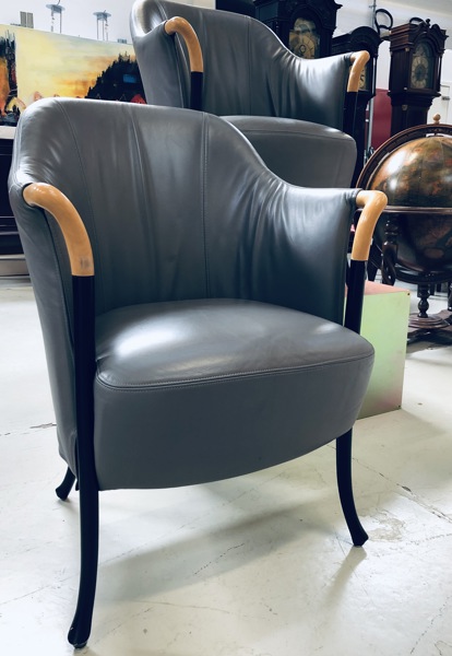 2 Progetti lounge-/armstole formgivet af Umberto Assago Progetti (f. 1949), fremstilet hos Giorgetti (*2)