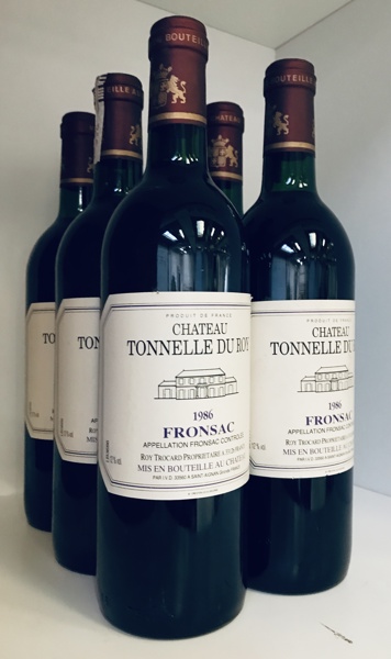 6 fl. Chateau Les Tonnelles du Roy (1986) Fronsac