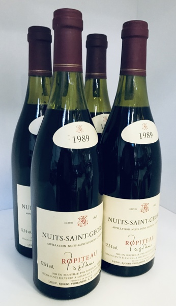 4 fl. Ropiteau Freres Nuits-Saint-Georges (1989)