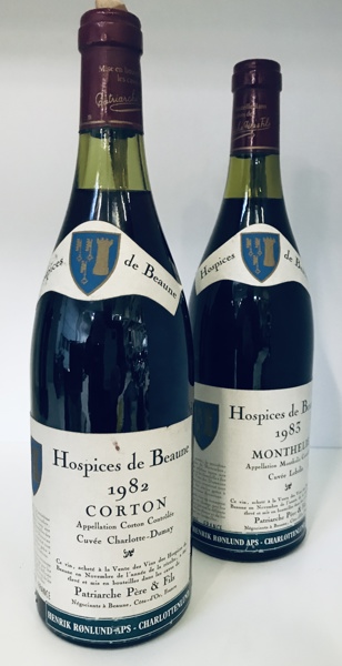 2 fl. Hospices de Beaune Monthélie 1er Cru Cuvée Lebelin (1983)