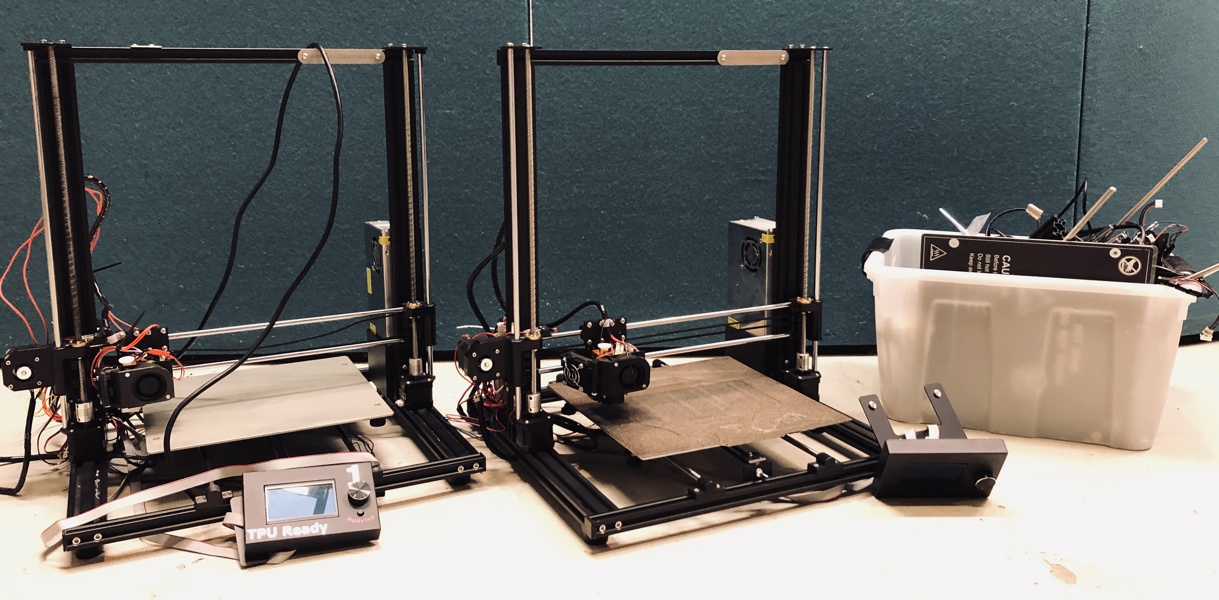 2 Stk. 3D-printere m. Magnetic Spring Steel Sheet PEI/PED Film Coated (300x300x350mm) K1 Max - understøtter PLA, ABS,TPU m.fl.