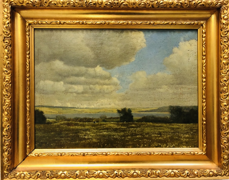 Maleri: 'Ved Horsens Fjord' skabt af Wilhelm Kyhn (f. 1819)