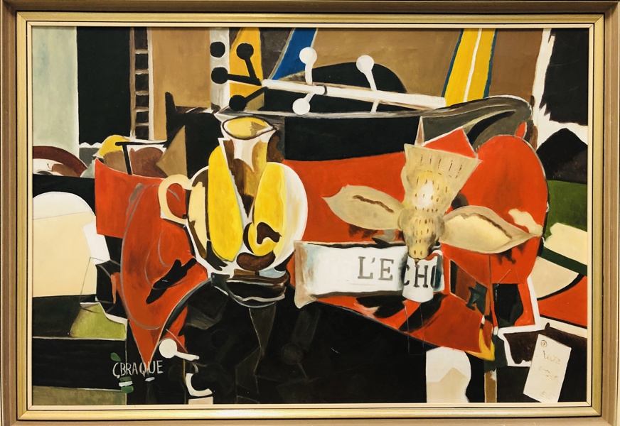 Litografi: 'L’Echo' skabt af Georges Braque (f. 1882)