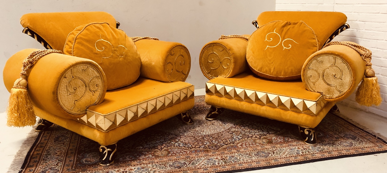 2 Italienske loungestole fra  Colombo Stile 