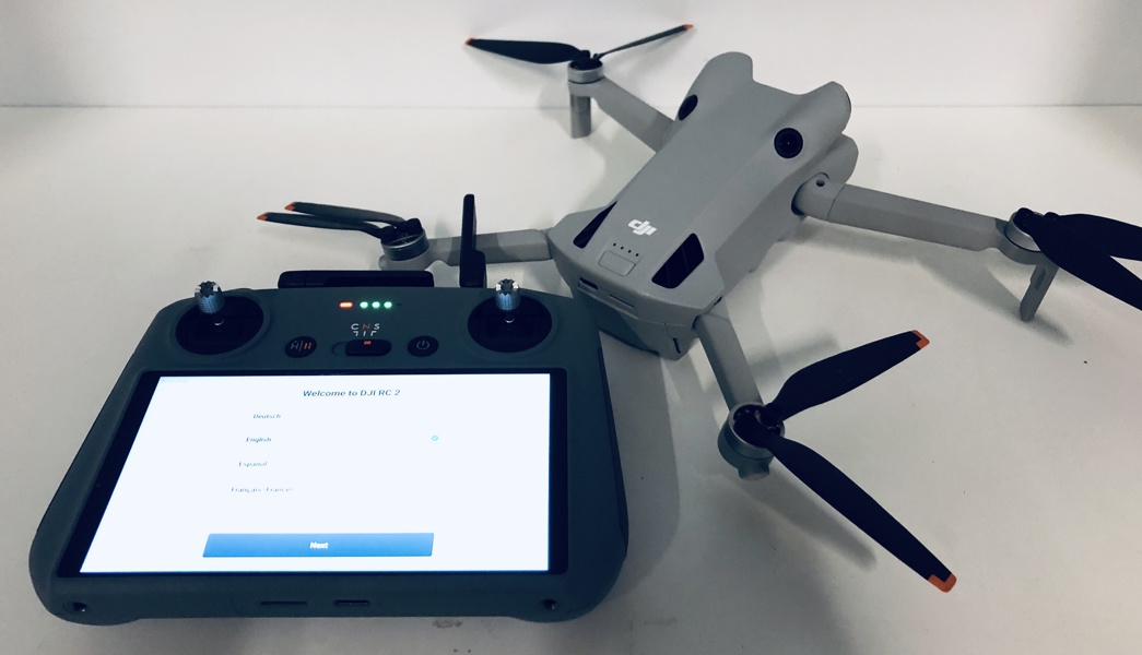 DJI Mini 4 Pro drone m. DJI RC-2 fjernkontrol (H 124/25)