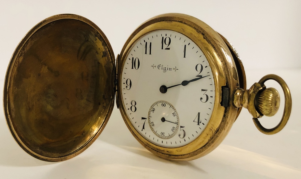 Elgin 'Keystone' National Watch Co. lommeur m. decentral sekundviser (51mm)