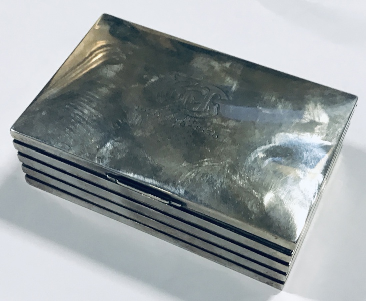 Grann & Laglye cigaræske/skrin udført i sølv (830)