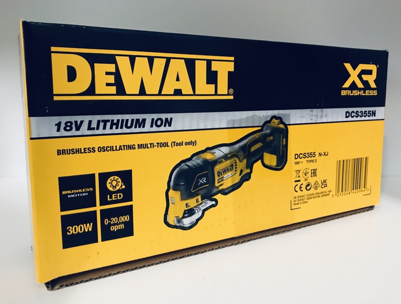 Dewalt DCS355N Li-Ion, brushless multicutter (akku) i original emballage