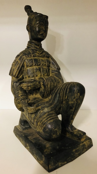 Archer: Kinesisk Xian soldat statuette af støbegods 
