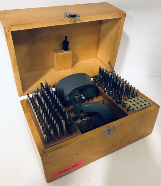 Boley urmager/ciselørpunsel værktøj i trækasse