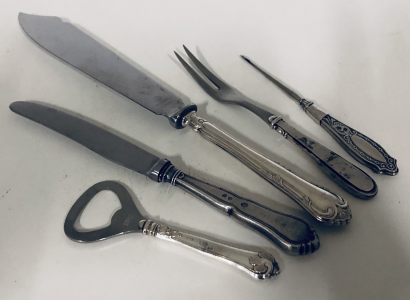 Samling sølv (830) - herunder Carl M. Cohr