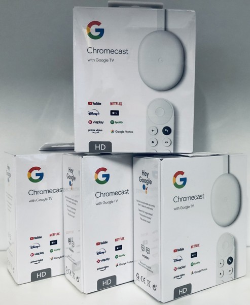 4 Google Chromecast med Google TV HD (P 179, 180/24)