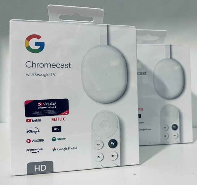 2 Google Chromecast med Google TV HD (P 179, 180/24)