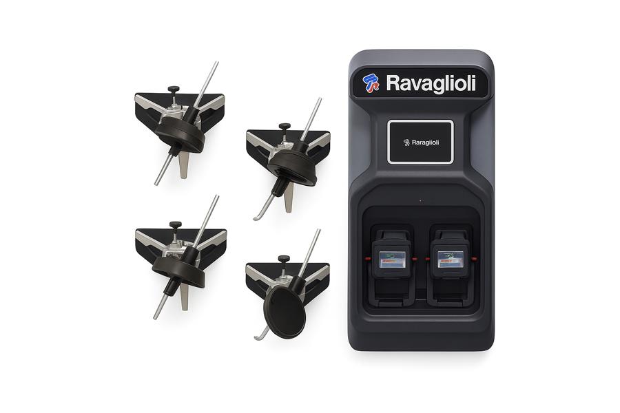 UDGÅR: Ravaglioli 3D 2.0 Wall.3S 4-hjulsudmåler (bemærk: under 1 år gl. - se beskrivelse)