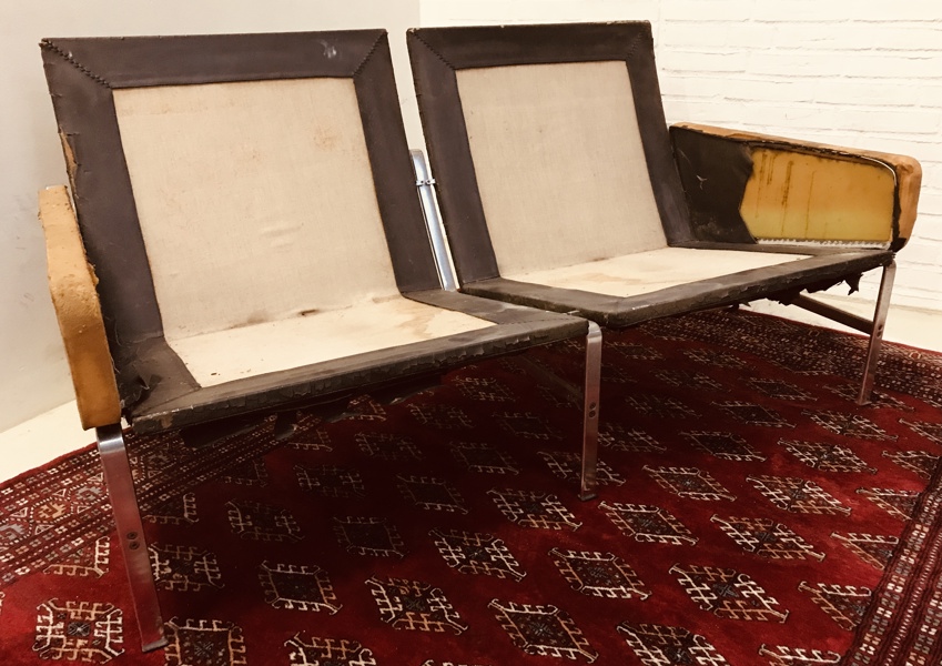 Jørgen Kastholm & Preben Fabricius FK6720 2-pers. loungesofa, fremstillet ved  Alfred Kill International