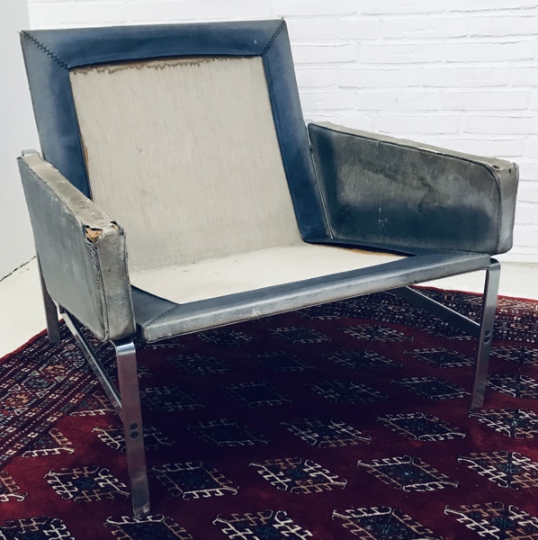 Jørgen Kastholm & Preben Fabricius FK6720 loungestol, fremstillet ved  Alfred Kill International