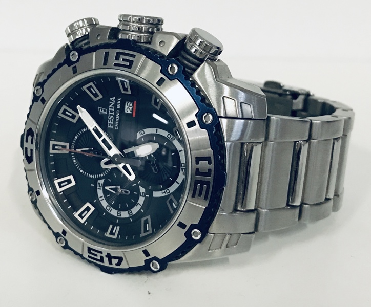 Festina F16599 Chrono Bike sort/stål  chronograph (Å 2025-1728)