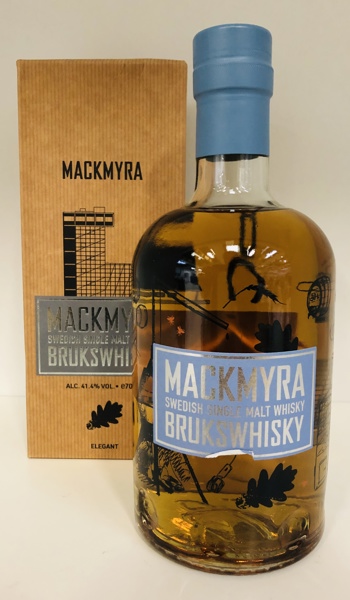 Mackmyra Brukswhisky Swedish Single Malt Whiskey m. tilhørende æske 
