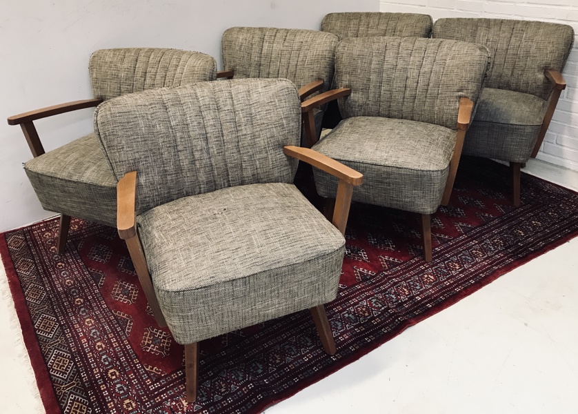 6 Easy Chairs lounge-/lænestole, fremstilet ved P&M Furniture 