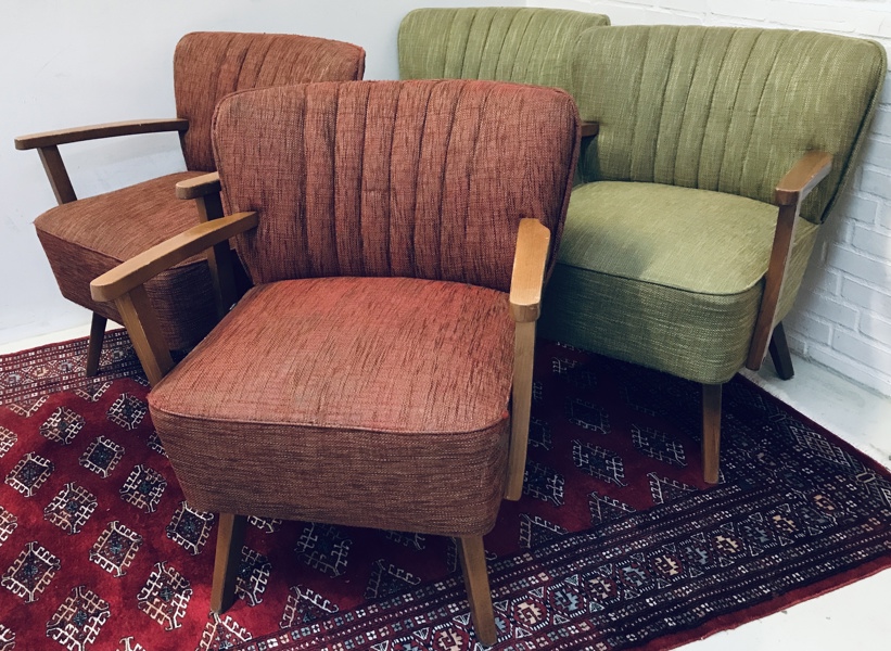 4 Easy Chairs lounge-/lænestole, fremstilet ved P&M Furniture 