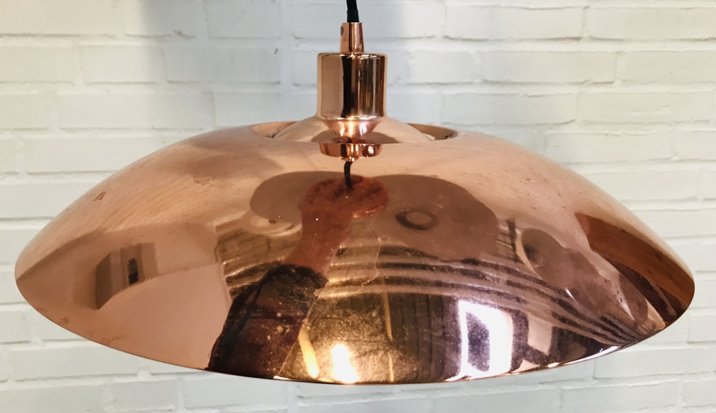 3-skærmet kobberpendel fra Ronald, Danmark (Å 2025-1729)