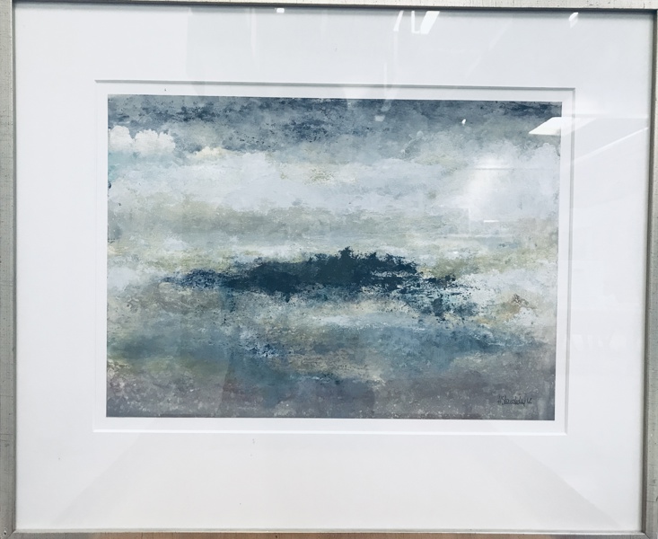 Maleri af Hannah Skarsholm (f. 1974) - akryl på lærred, monteret i ramme