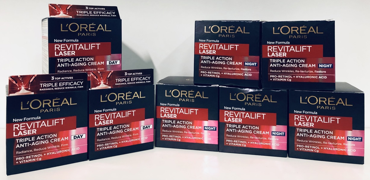 8 L'oreal Paris Revitalift Laser Triple Action dag- og natcremer (P 376/24) 