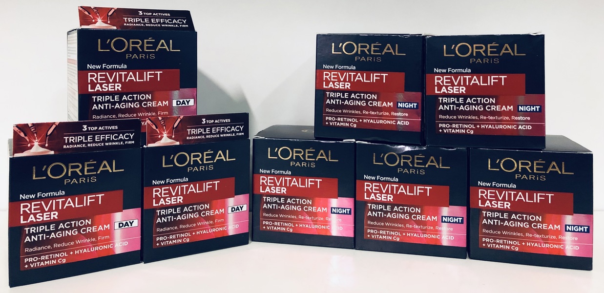 8 L'oreal Paris Revitalift Laser Triple Action dag- og natcremer (P 376/24) 