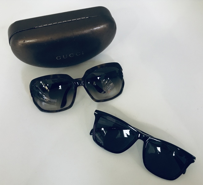 +M: David Beckham DB 1092/S solbrille samt Gucci GG 3110/S solbrille - medfølger Gucci etui (B 508, 532/25)