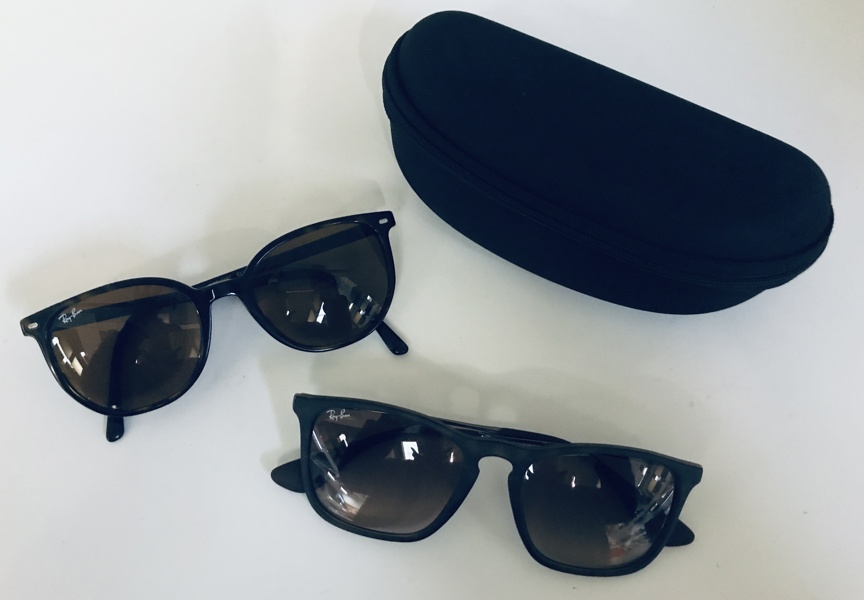 +M: Ray-Bay Elliot | RB2197 solbrille samt Ray-Bay Chris | RB4187 solbrille - medfølger etui (B 508/25)