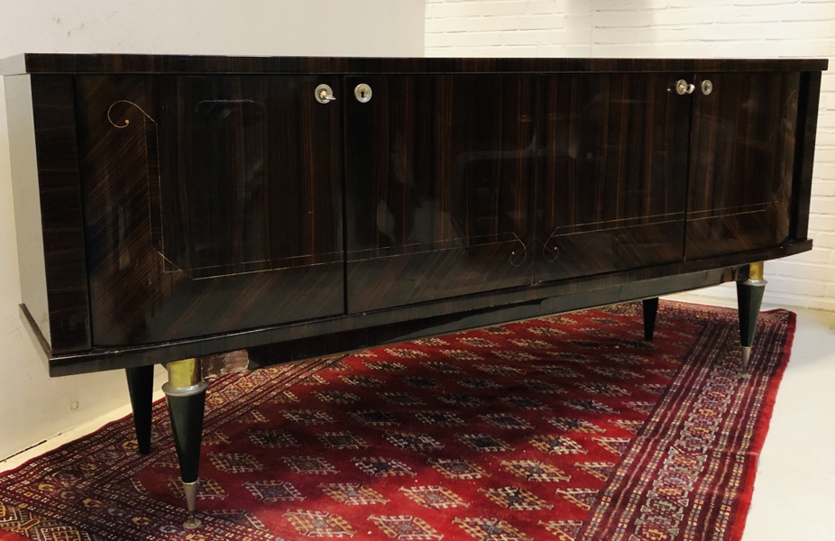 Fransk Art Deco Mid-Century skænk af palisander - tilskrevet Jacques Adnet (denne chance kommer ikke ofte)