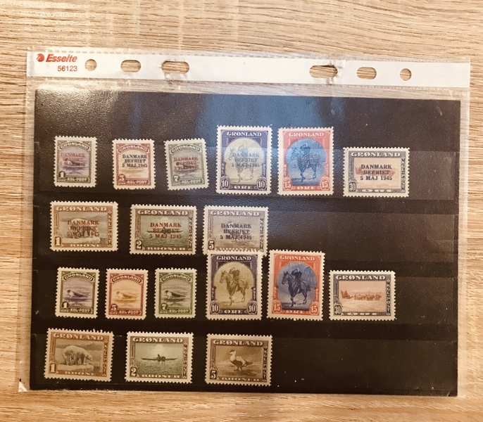 Frimærker: Grønland, amerikanermrk. (postfrisk) - Afa 8-25