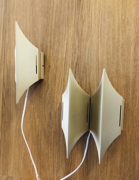 +M: LYFA Gothic Wall 2 væglampe (messing) samt  LYFA Gothic Wall 1 væglampe (messing)