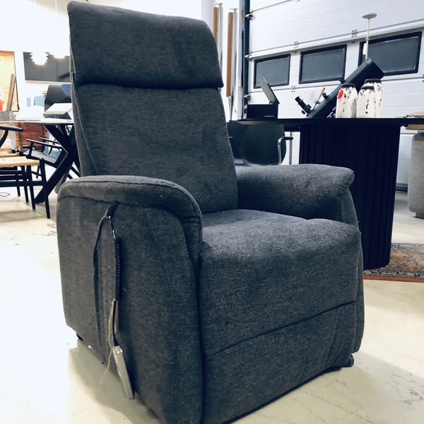 +M: Charles elektrisk hvile-/otiumtol med sædeløft og hjul  (antracit) 