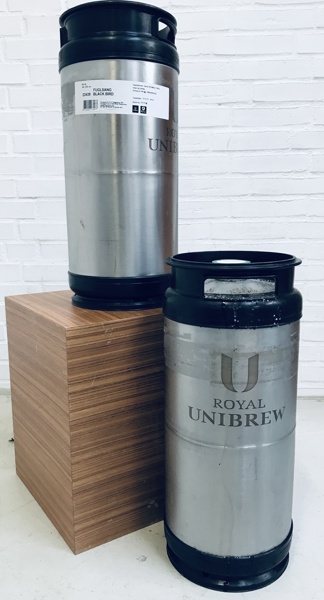 +M: Fadøl: 2 fustager (2X20l / 40l) m. Fuglsang Blackbird