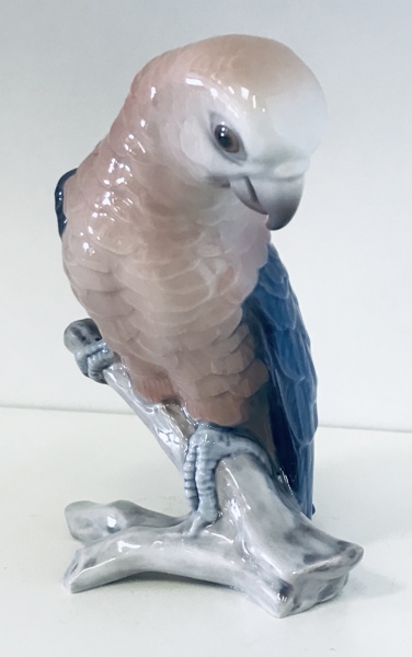 +M: Bing og Grøndahl porcelænsfigur nr. 2019 'Papegøje' (K 73/25) 