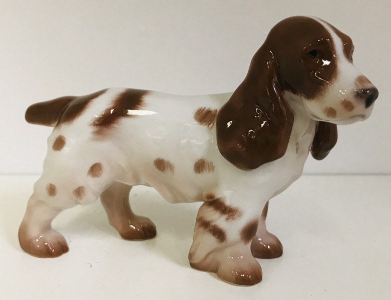 Bing og Grøndahl porcelænsfigur nr. 2172 'Cocker Spaniel' (K 73/25) 