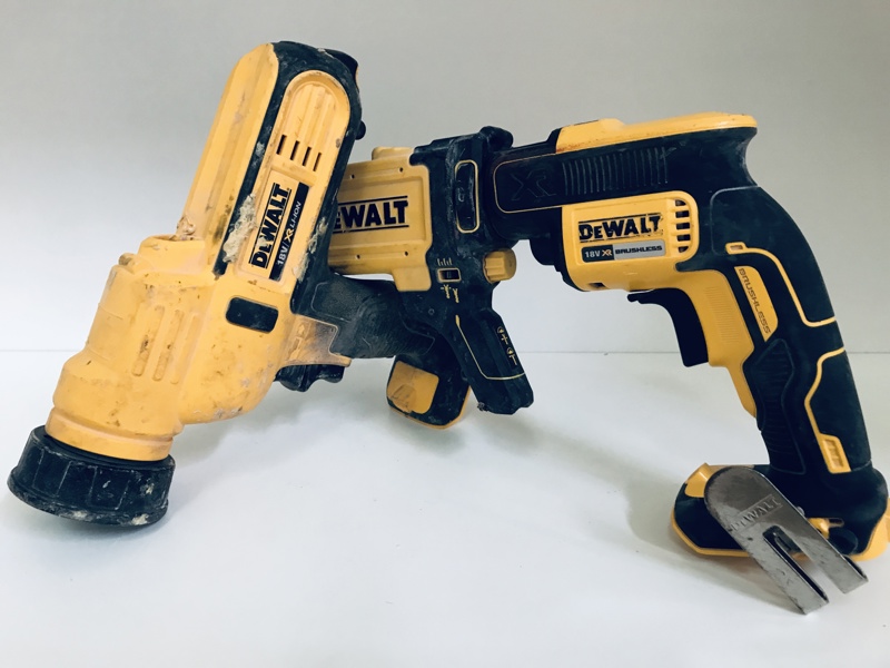+M: DeWalt (DCF620 / DCF6202) akku gipsskruemaskine samt DeWalt akku fugepistol (DCE580) - (K 72/25)