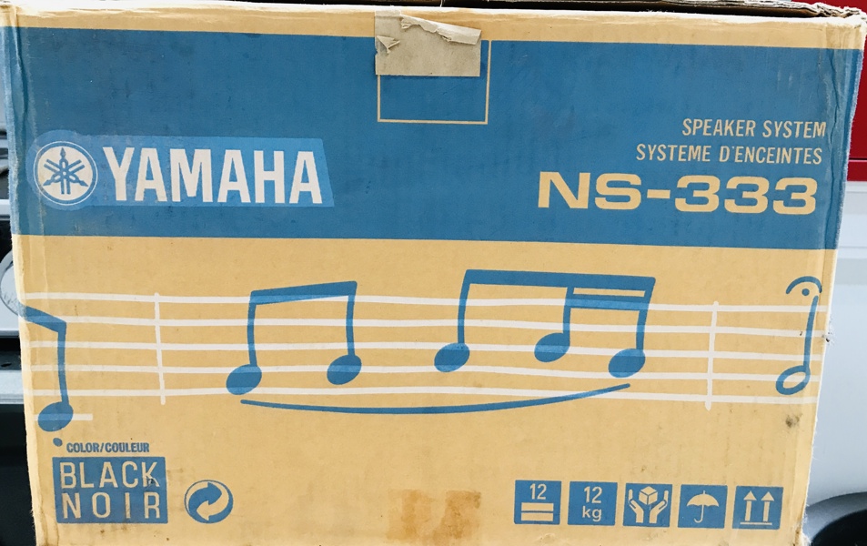 2 Yamaha NS-333 højtaler i original emballage m. tilhørende original købskvittering 