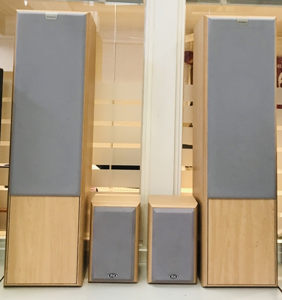 Eltax Silverstone 220 gulvhøjtalere samt Millennium (2) Mini højtalere (2)