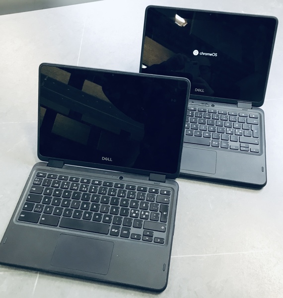 2 DELL Chromebook (5190 2-in-1) laptops