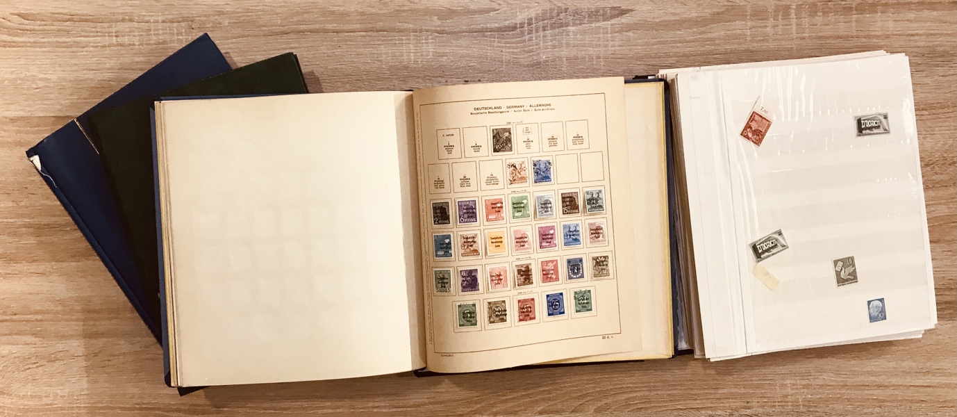 Frimærker: 4 mapper m. Tyskland + div. områder