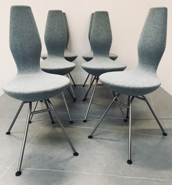 6 Olav Eldøy (f. 1948) 'Date' spisebordsstole, fremstillet ved Stokke