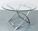 Swing Accent sofabord, udført i krom og glas