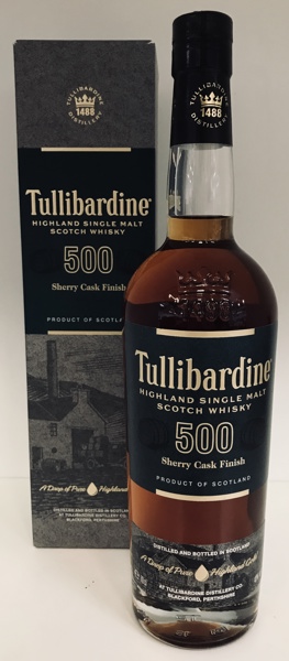 Tullibardine 500 Sherry Cask Finish Highland Single Malt Scotch Whisky
