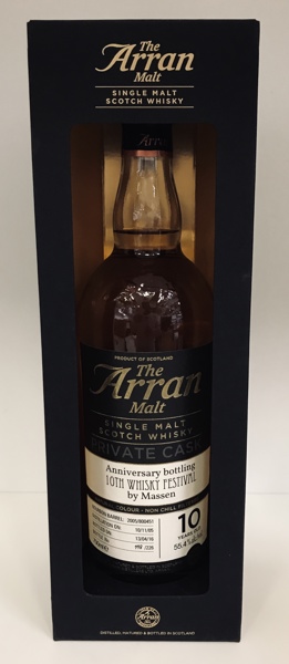 Arran Private Cask 10-års Single Malt Scotch Whiskey (10th Whiskey Festival by Massen)