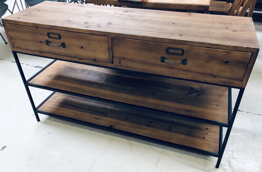 Chic Antique anretterbord m. 2 skuffer og 2 hylder